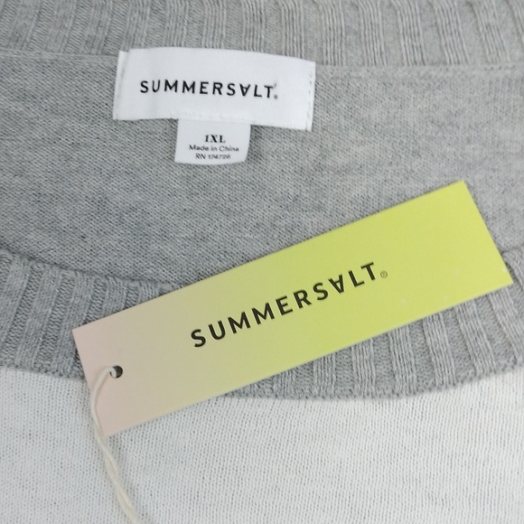 Summersalt The Colorblock Crew Short Sleeve Sweater - Picture 3 of 9